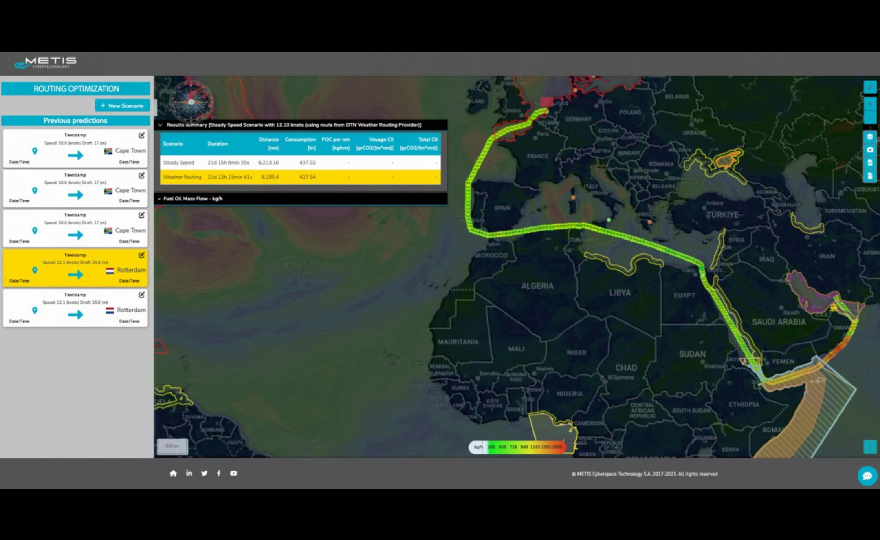 METIS Augmented Routing Optimization adds DTN Vessel Routing API to improve quantifiable ship performance gains